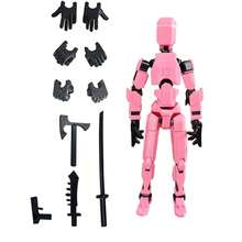 Multi-Joint Movable Action Figure 3D Printed Posable Robot Model Lucky 13 Jointed Doll DIY Posable Desktop Decoration 3D Printed Doll Game Boyfriend Gift Christmas Gift Creative - Multicolor - View 8
