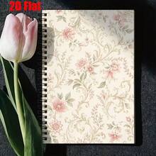 1pc [2D] Flat Spiral Notebooks, A5 Wire-Bound Notebooks With Floral Fresh Literary Covers, Daily Inspirational Quote, Back-To-School Gift For Students, Classroom Notes And Journaling Suitable For Back-To-School Season, Student Notebooks - One Book (50 Pages, 100 Pages) - View 4