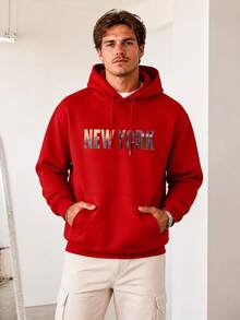 Men Hoodies - Red - View 5