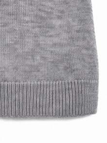 Women's Wool Blend Soft Knit Short Sleeve Top, Loose Fit, 15% Wool Content, Basic Crew Neck Solid Color Half Sleeve Lightweight Knit Sweater, Quiet Luxury Minimalist Commuter Style, Suitable For Office And Business Wear - Grey - View 10