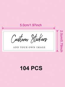 Custom Landscape Rectangular Stickers, Custom Logo Rectangle Stickers For Business Brand, Waterproof Labels, Customizable Photo Stickers, Wedding, Engagement, Birthday, Party Gift Tags, Supplies For Small Business - White-rectangular - View 23