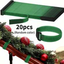 10/20pcs Reusable Plastic Christmas Wreath Ties - Twistable Fixing Decor, Suitable For Railings, Stairs, Handrails - Flexible Twistable Hooks, Used For Christmas Holiday Decoration, Also Suitable For Christmas And Halloween - A - View 13