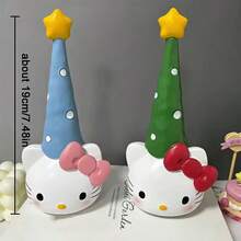 Hasbro Sanrio Hello Kitty Hanging Storage - Tempat Penyimpanan Aksesori Rambut, Gelang, Kalung Berbentuk Pohon Natal Hello Kitty, Dekorasi Penyimpanan Gantung Pohon Natal Hello Kitty yang Lucu - KT - View 5