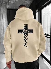 Men Hoodies - Apricot - View 9