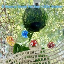 Magnetic Jumping Spider Hideout, Habitat Decor Kit - Handmade Moss Hideout With Climbing Rope, Hemp Rope Bridge Climbing Net And Loose Moss, Fun Shell Accessory For Climbing And Hiding, Suitable For Jumping Spiders/Small Insects - View 2