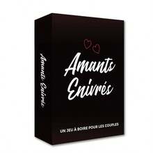 Amants Enivrés French Couple Drinking Card Game, 2-Player Interactive Tabletop Game For Couples And Spouses, Perfect For Date Night, Home Leisure, Parties And Short Trips, Fun Drinking Challenges With Diverse Interactive Tasks To Bring Partners Closer And Create A Romantic Atmosphere, Adding Freshness To Your Daily Life Together - Multicolor - View 1
