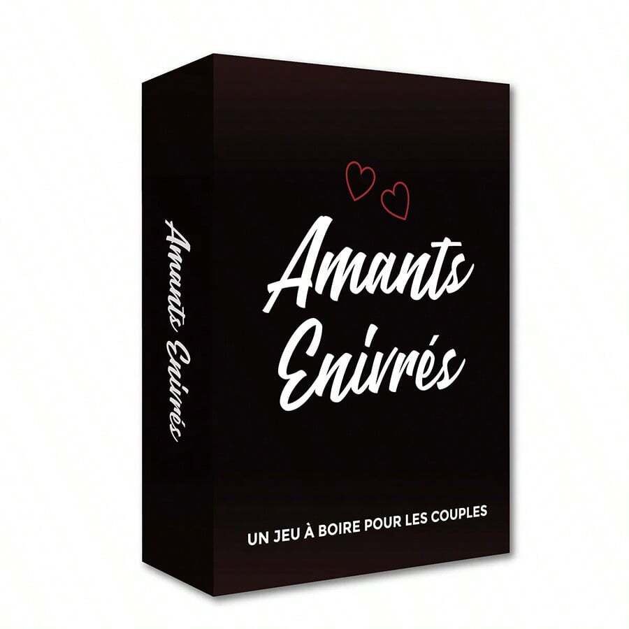 Amants Enivrés French Couple Drinking Card Game, 2-Player Interactive Tabletop Game For Couples And Spouses, Perfect For Date Night, Home Leisure, Parties And Short Trips, Fun Drinking Challenges With Diverse Interactive Tasks To Bring Partners Closer And Create A Romantic Atmosphere, Adding Freshness To Your Daily Life Together - Multicolor - View 1