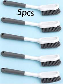 Long Handle Cleaning Brush + Hook, Stiff Bristle Brush, Suitable For Washing Clothes And Shoes, Multi-Function Gap Cleaning Brush, Home Helper - A - View 11
