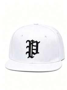 1pc Men's Embroidered Hip-Hop Street Style Autumn/Winter - A - View 8