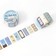 1 buah Pita Washi Potong Mati Seri Gerakan Teh Sore, Label Kreatif untuk Perencana, Scrapbooking, Dekorasi, Kolase - Beraneka warna - View 10