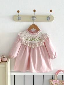 Tween Girls Extended Size Sweater Dresses - Rusty Rose - View 1