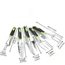 Gardening Tools Sand Digging Set, Flower Shovel, 3-Prong Garden Trowel With Scale, Planting Flowers And Grass, Beachcombing - Multicolor - View 2