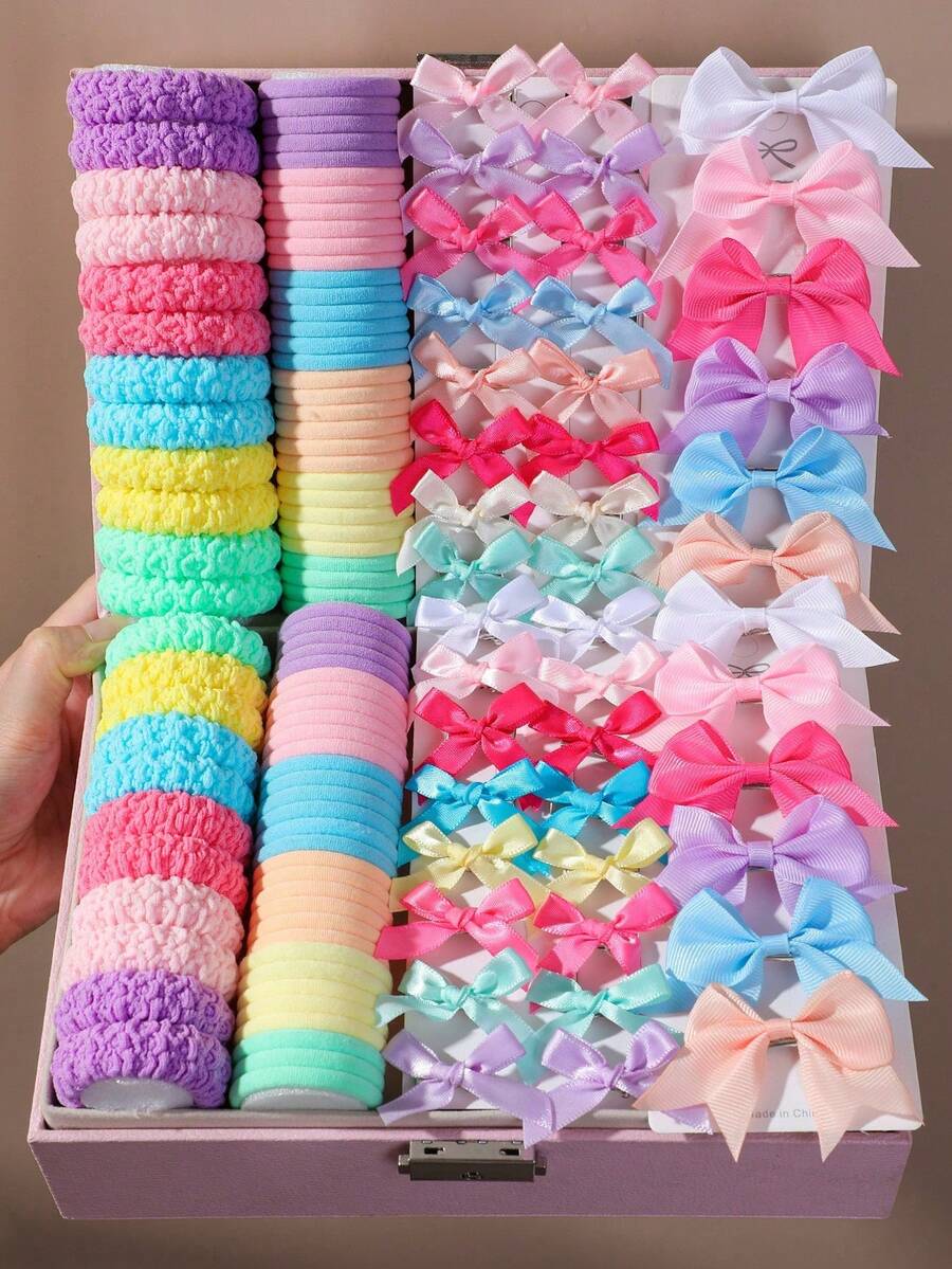 85/40Pcs Sweet Girls Hair Accessories Set, Bow Hair Clips, No Hurt Hair Barrettes For Girls Daily Wear, Gift For Girls - Multicolor - View 1