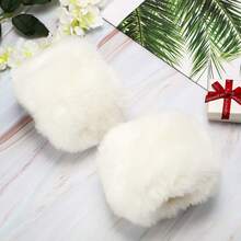 1 Pair Faux Rabbit Fur Wrist Warmers Arm Sleeves Women's Decorative Accessories - Multicolor - View 4