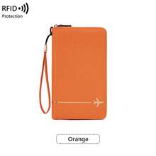 New RFID Anti-Theft Passport Holder Hollow Creative Airplane Passport Bag Multi-Function Fashion Portable Zipper Document Pouch - Multicolor - View 13
