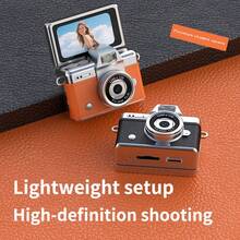 Vintage Thumb Flip Screen Mini Camera, Portable High Definition CCD Digital Camera For Students, Neck-Hanging Photo And Video Recording - View 7