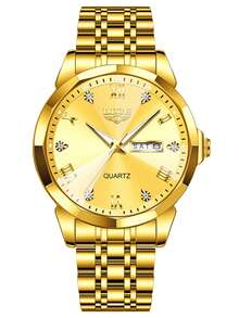 LIGE Fashion Casual Light Luxury Women's Watch Waterproof Luminous Quartz Watch Calendar Dial Watch - Silver - View 16