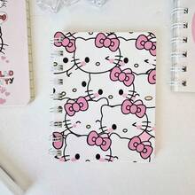 Hasbro 2/4 Sanrio Hello Kitty Random Style Cute Cartoon Cat Mini Spiral Notebook, Portable Pocket Coil Notebook, Daily Note Small Diary, Student Stationery, Random Cover Pattern - Multicolor - View 9