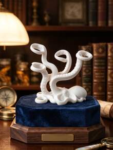 10pcs Octopus Shaped Pen Holder, Multifunctional Toothbrush Storage Rack, Creative Desktop Stationery Organizer, White Decorative Stand, Suitable For Home Office, Study Desk, Bathroom, Bedroom, Back To School, Birthday Gift, Desktop Decoration - Multicolor - View 1