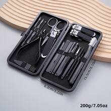 18Pcs Manicure Pedicure Set, Stainless Steel Nail Clippers Grooming Kit, Nail Cutter Foot Scraper Professional Hand Foot Nail Care Tools With Portable Leather Travel Case For Home & Travel Use - Multicolor - View 13