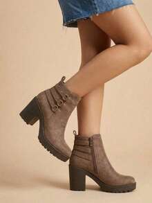 Women Ankle Boots & Booties - Nutria - View 2