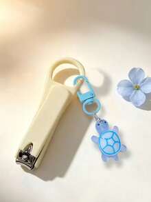 Mini Turtle Pendant, Small Flower Pendant, Nail Clippers, Stainless Steel Sharp Nail And Toenail Clippers, Straight Blade Manicure And Pedicure Tools, Practical Home Manicure And Nail Care Tools - Multiple Styles - View 12