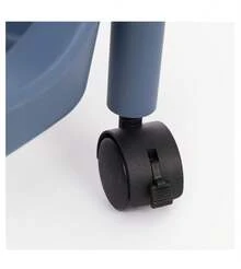 Carro de cocina 4 niveles con ruedas y freno para facilitar su movilidad y transporte. Realizado en plástico. Fácil de montar. Ideal para almacenar frutas y verduras. T - Azul - Ver 3
