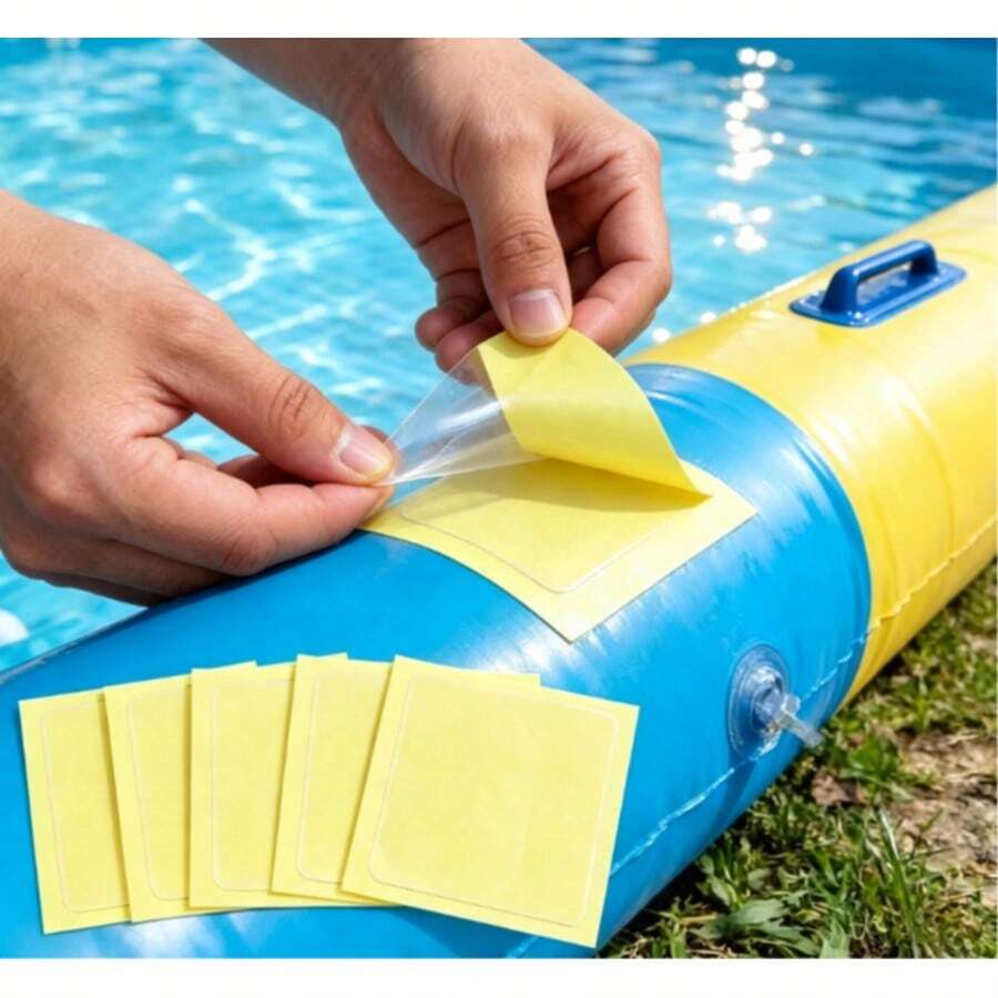 20pcs Patch, PVC Material Swimming Ring Waterproof Patch Inflatable Product Patch, Tent, Sleeping Bag Outdoor Round Transparent Waterproof Patch, Portable Patch, Small Expert In Repairing Loopholes