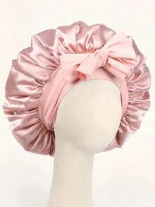 3pcs/1pc Luxury Satin Sleep Cap With Adjustable Tie - Lightweight & Breathable, Suitable For Curly/Braided/Natural Hair Care, Multiple Colors Available, Essential Nighttime Hair Care Item, Soft & Comfortable, Breathable, Salon-Grade Product & Accessories - Multicolor - View 1