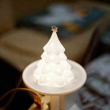 Christmas Tree-Shaped Lampshade, Night Light Lampshade, Holiday Decoration, Star-Shaped Hollow Ambient Lampshade, Simple 3D Printed Christmas Tree Lampshade, Creative Desktop Ornament For Bedroom - Christmas Tree Lampshade - View 10