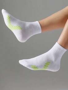 5 Pairs Men's Mid-Calf Socks, Breathable And Moisture-Wicking, Durable Sports Socks For Teenagers, All Seasons - Multicolor - View 6