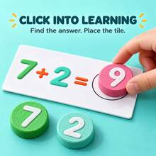 Math Activity Cards With Number Discs, Addition And Subtraction Game, Number Bonds Learning Set For Kids Ages 6+ - Math Addition and Subtraction Cards - View 4