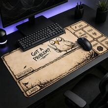 1 buah Alas Meja Gaming Bergaya Kertas Retro Motif Kartun Hewan, Pelindung Meja Serbaguna, Alas Mouse Desktop Besar untuk Gamer & Kantor, Ukuran S/M/L/XL - View 5