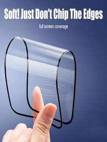 6PCS HD Clear Ceramic Film Compatible With Iphone, Full Coverage Anti-Shock Soft Phone Screen Protection,Ceramic Screen Protector, Anti-Fingerprint, Bubble Free Compatible With IPhone DUO 18 Pro Max 17 16/15/14/13/12/11 - Clear - View 2