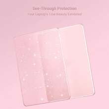Compatible With MacBook Neo 13 Inch A3404 2026 A18 Pro, Sparkly Clear Hard Shell Laptop Case With Multiple Protection Accessories Options, Keyboard Cover, Screen Protector, USB-C Adapter, Mini Folding Stand Available - View 6