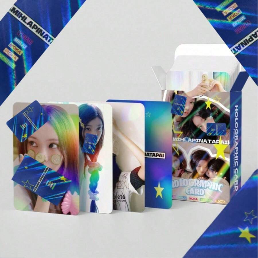 124 بطاقة هولوغرافية من ألبوم IL LIT الجديد MAM IHLA PINAT Star KP OP بضائع LOMO بطاقات صور - 1PC - مشاهدة 1