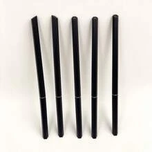 Black Hexagonal Handle Nail Liner Brushes With Jumbo Powder Brush, Professional Manicure Drawing Line Tool Kit For Salon & Home DIY - Multicolor - View 7