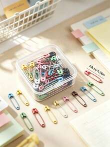 Colorful Safety Pins, Sturdy. Mixed Safety Pins Brooch Pins DIY Sewing Tools, Used For Jewelry Making Needlework Accessories, Insulated, Perfect For Crafts, Sewing And Various Tasks, As Well As Organizing Craft Supplies, Vibrant Storage, Sturdy Fasteners - Multi-color - View 7
