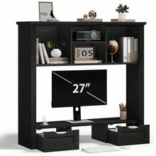 Computer Armoires & Hutches - Black - View 3