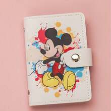 Mesuca Cute Wallet Soft PU Leather Material, Cartoon Retro Style Classic Character Print Multi-Color, Rectangular Shape Coin Card Storage - Multicolor - View 7