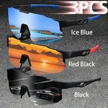 WSZ 3PCS Latest Sport Glasses Are Designed With Neutral One-Piece Lens Oversized Style And Are Essential Accessories For Various Outdoor Activities - Multicolor - View 21