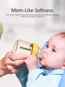Botol Bayi PPSU, Botol Bayi Kaca Premium Aliran Lambat/Sedang, Mudah Beralih Antara ASI dan Botol, 0+ Bulan, Unisex, 1 Kemasan - MultiWarna - View 7