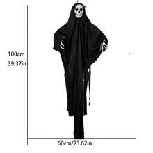 1pc Large Black & White Scary Ghost Halloween Hanging Decoration, Creepy Crying Ghost With Claws, Outdoor Venue Prop Decor, Horror Skeleton - Multicolor - View 4