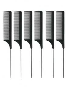 3/10/20/30pcs Metal Tail Comb Set, Black Fine Tooth Hair Combs For Parting, Teasing, Styling And Daily Grooming, Suitable For Home And Salon Use - Black - View 4