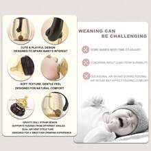 Gelas Sedotan PPSU, Gelas Minum Anti Kolik dengan Sedotan dan Pegangan untuk Bayi dan Balita, -300ML - Coffee Brown - View 3