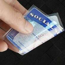 Medicare Card Holder Protector Sleeves, Clear Pvc Waterproof Medical/Credit Card, Business/Social Security Card Protector,Anti-Scratch & Transparent Pvc Id Card - Clear - View 6