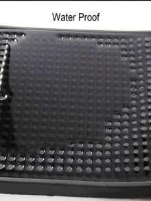 1pc Black PVC Rubber Coffee Bar Mat, Non-Slip Spill Mat And Countertop Drainage Pad, Heat-Resistant Bar Service Mat For Bartending And Kitchen Accessories - Black - View 9