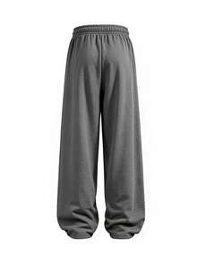 Men's Solid Color Drawstring Sweatpants Joggers Suitable For Outdoor Jogging, Fitness, Street Casual, Comfortable Work And Sports - Dark Grey - View 7