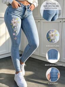 Women Jeans - Baby Blue - View 3