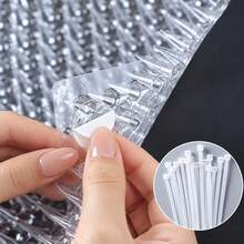 1 Set (3/6/12/20 Pieces) Of Transparent Cat-Proof Thorn Mats, Home Protection Cover Stickers, Protection And Expulsion Restricted Area Thorn Nets, Can Be Spliced ​​And Cut, And Can Be Used With Cable Ties And Traceless Stickers - Multicolor - View 3